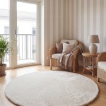 Fluffy naturvit rund 120 miljo fåt.